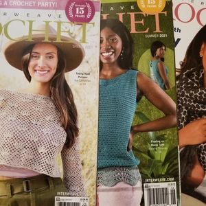 3 Pack Interweave Crochet Magazines
